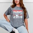 Respiratory Therapy Class Of 2018 Graduation Shirt Women Men Mineral Wash Tshirts Mineral Gray