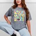 Retro 80s Nostalgia 1980s Throwback Party Costume Mineral Wash Tshirts Mineral Gray