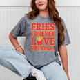 Retro Fast Food Nostalgia Vintage Diner Fries Shakes Burgers Mineral Wash Tshirts Mineral Gray
