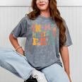 Retro Groovy In My Master's Degree Era Graduation Master Mineral Wash Tshirts Mineral Gray