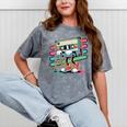 Retro Old Cassette Tape Cartoon With Walker Nostalgia Premium Tri-Blend Mineral Wash Tshirts Mineral Gray