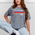 Retro VHS Tape Graphics 80s 90s Nostalgia Costume Mineral Wash Tshirts Mineral Gray
