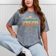 Retro Vintage Style 2026 Nostalgia Sunset Family Reunion Mineral Wash Tshirts Mineral Gray