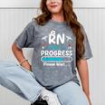 RN In Progress Loading Future Nurse Graduation Lover Mineral Wash Tshirts Mineral Gray