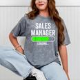 Sales Manager Loading Graduation Graduate New Job Mineral Wash Tshirts Mineral Gray