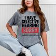 Sarcastic Sayings Introvert I Have Selective Hearing Mineral Wash Tshirts Mineral Gray Sarcastic Sayings Introvert I Have Selective Hearing Mineral Wash Tshirts Mineral Gray