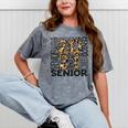 Senior 2021 Grad Class Of 2021 Graduation Leopard Cheetah Mineral Wash Tshirts Mineral Gray