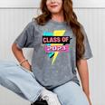 Senior 2023 Graduation Class Of 2023 Retro 90's Graduation Mineral Wash Tshirts Mineral Gray