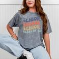 SENIOR 2023 Retro Class Of 2023 Seniors Graduation 23 Hippie Mineral Wash Tshirts Mineral Gray