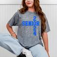 Senior 2024 Graphic Class Of 2024 Graduation Graphic Mineral Wash Tshirts Mineral Gray