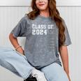 Senior 2024 Class Of 2024 Seniors Graduation 2024 Graduate Mineral Wash Tshirts Mineral Gray