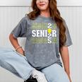 Senior 2025 Softball Class Of 2025 Graduation Mineral Wash Tshirts Mineral Gray