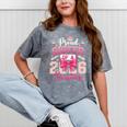 Senior 2026 Class Of 26 Coquette Pink Bow Graduation Sister Mineral Wash Tshirts Mineral Gray