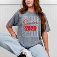 Senior 2026 Retro Class Of 2026 Graduation For Students Mineral Wash Tshirts Mineral Gray