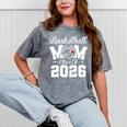 Senior Basketball Mom Class Of 2026 Graduation Premium Tri-Blend Mineral Wash Tshirts Mineral Gray