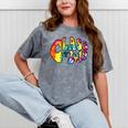 Senior Class Of 2019 Boho Tie Dye Graduation Mineral Wash Tshirts Mineral Gray