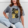 Senior Class Of 2026 Senior Girl Graduation Cap Coquette Bow Mineral Wash Tshirts Mineral Gray
