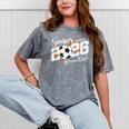 Senior Dad Class Of 2026 Soccer Ball Graduation Mineral Wash Tshirts Mineral Gray