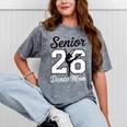 Senior Dance Mom Class Of 2026 Dancer Daughter Graduation Mineral Wash Tshirts Mineral Gray