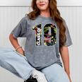 Senior Floral Class Of 2019 Shirt Graduation Idea Mineral Wash Tshirts Mineral Gray