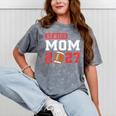 Senior Football Mom 2027 Team Class Of 2027 Graduation Mom Mineral Wash Tshirts Mineral Gray