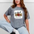 Senior Football Mom Class Of 2025 Graduation Graduate Mineral Wash Tshirts Mineral Gray