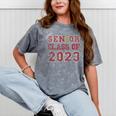 Senior Graduation Class Of 2023 High School College Graduate Mineral Wash Tshirts Mineral Gray