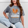 Senior Grandma Class Of 2026 Basketball Graduation Heart Mineral Wash Tshirts Mineral Gray