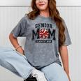 Senior Mom 2025 Cheer Mama Class Of 2025 Graduation Mineral Wash Tshirts Mineral Gray
