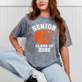 Senior Mom Class Of 2026 Basketball Graduation Mineral Wash Tshirts Mineral Gray