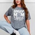 Senior Mom Squad Baseball Class Of 2023 Graduation Mineral Wash Tshirts Mineral Gray