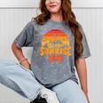 Senior Sunrise Class Of 2026 Graduation Proud Graduate Retro Mineral Wash Tshirts Mineral Gray