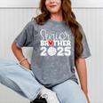 Senior Volleyball Brother 2025 Class Of 2025 Graduation Mineral Wash Tshirts Mineral Gray