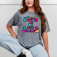 Senior Year 2022 Class Of 2022 Graduation Tie Dye Groovy Mineral Wash Tshirts Mineral Gray