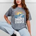 I Like Sharks & Maybe Like 3 People Humor Introverts Summer Mineral Wash Tshirts Mineral Gray I Like Sharks & Maybe Like 3 People Humor Introverts Summer Mineral Wash Tshirts Mineral Gray