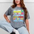 So Long 4th Grade Here I Come Graduation 5th Grade Kids Tee Premium Mineral Wash Tshirts Mineral Gray
