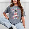 So Long Kindergarten Graduation Class 2025 Unicorn Girls Mineral Wash Tshirts Mineral Gray