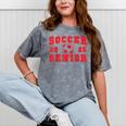 Soccer Senior Night Soccer Senior 2025 Graduation 4 Mineral Wash Tshirts Mineral Gray