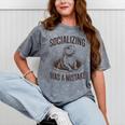 Socializing Was a Mistake Prairie Dog Introverts Humor Mineral Wash Tshirts Mineral Gray Socializing Was a Mistake Prairie Dog Introverts Humor Mineral Wash Tshirts Mineral Gray