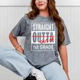 Straight Outta First Grade Graduation 1st Grade T Shirt Mineral Wash Tshirts Mineral Gray