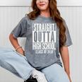 STRAIGHT OUTTA HIGH SCHOOL 2018 Grad Graduation Mineral Wash Tshirts Mineral Gray