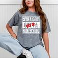 Straight Outta Homeschool Shirt Graduation Mineral Wash Tshirts Mineral Gray
