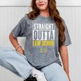 Straight Outta Law School Graduation Tshirt Law School Mineral Wash Tshirts Mineral Gray