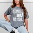 Straight Outta Med School Shirt Medical Graduation Mineral Wash Tshirts Mineral Gray