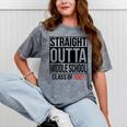 Straight Outta Middle School Graduation Shirt Class Of 2022 Mineral Wash Tshirts Mineral Gray
