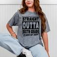 Straight Outta Sixth Grade Class Of 2019 Graduation Mineral Wash Tshirts Mineral Gray