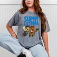 Super Lethal Cute Nostalgia Mineral Wash Tshirts Mineral Gray