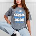 Super Proud OMA Of 2025 Graduate Senior Graduation Family Mineral Wash Tshirts Mineral Gray