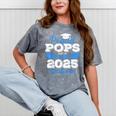 Super Proud Pops Of 2025 Graduate Senior Graduation Family Mineral Wash Tshirts Mineral Gray