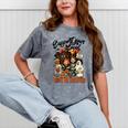 Support Your Local Trick Or Treaters Retro Spooky Nostalgia Mineral Wash Tshirts Mineral Gray